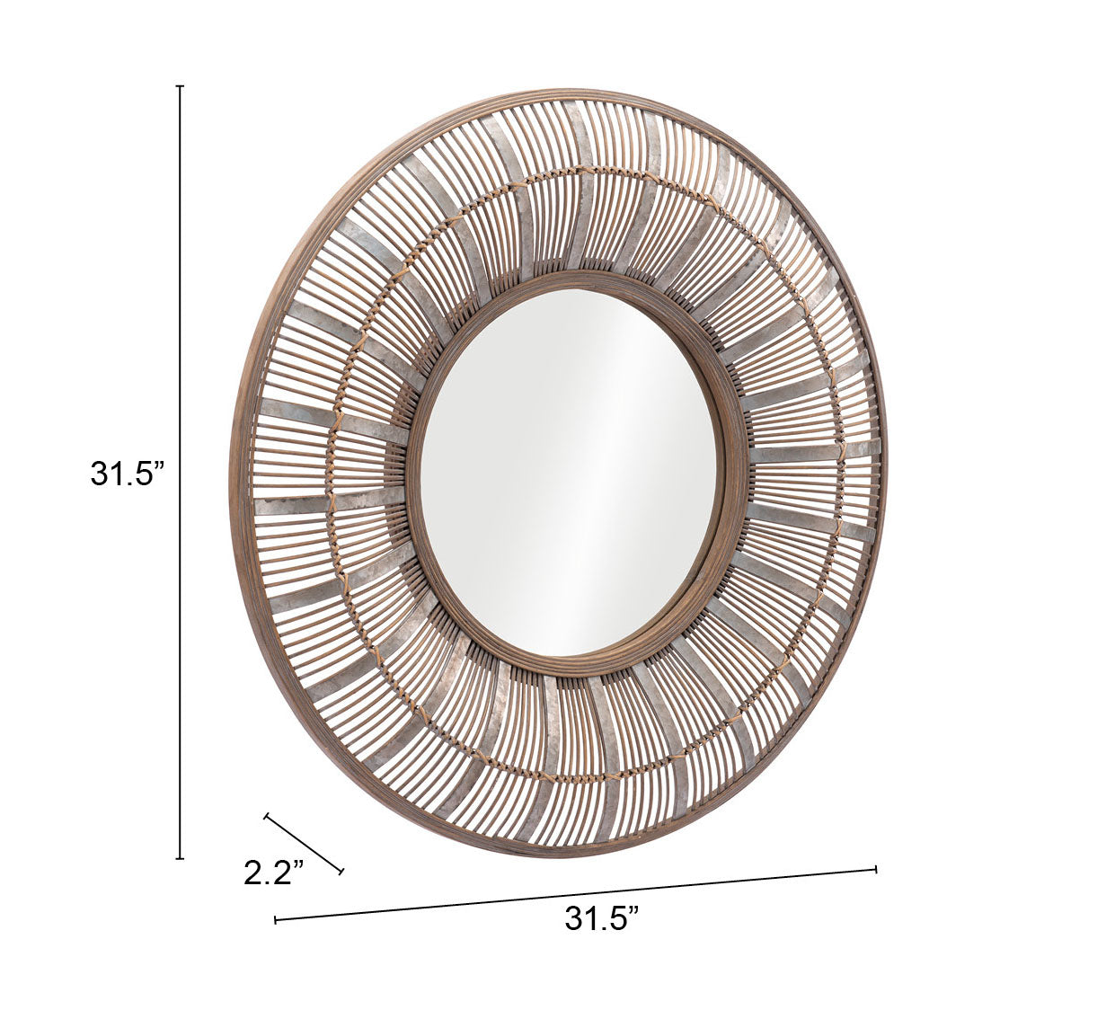 Toto Antique Brown Mirror