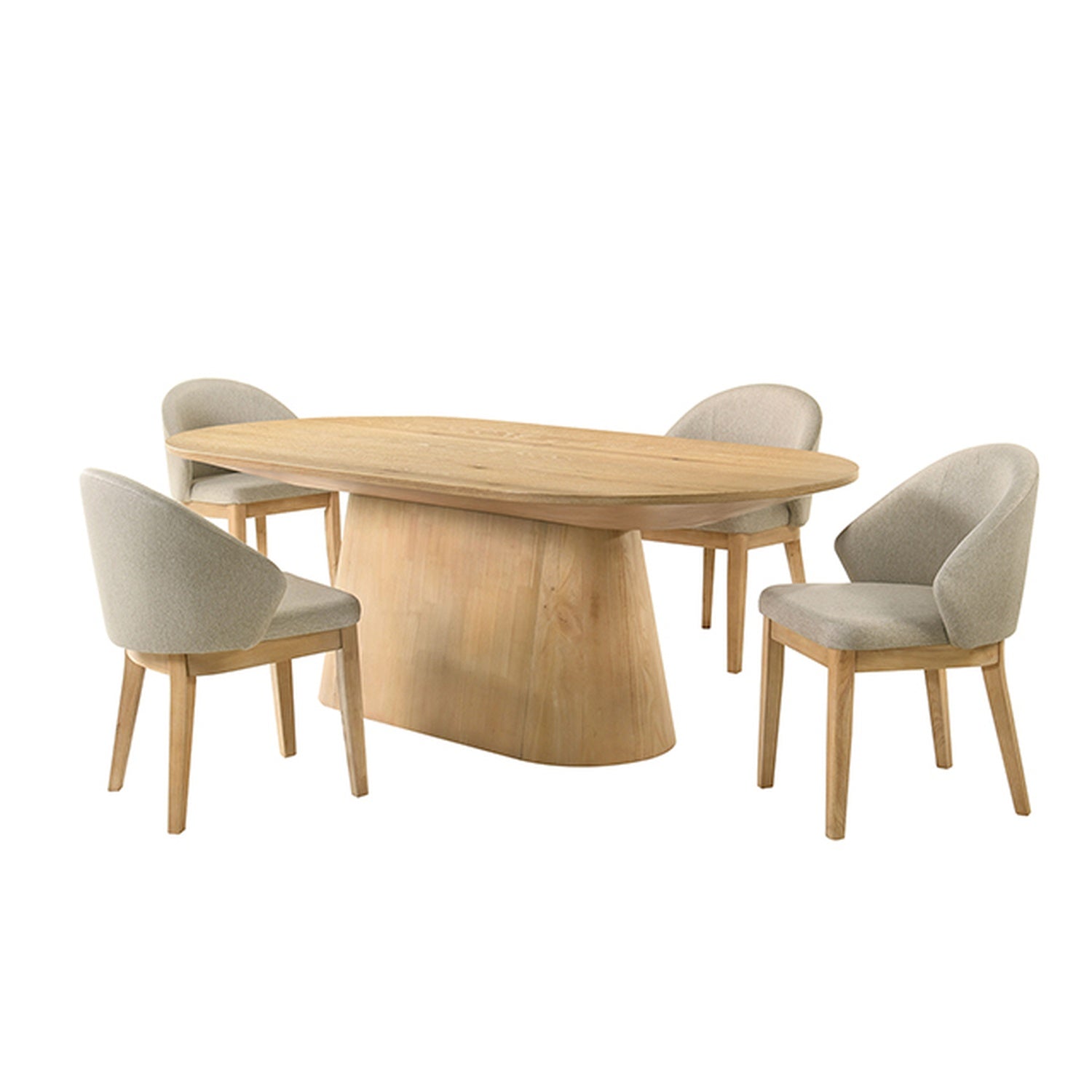 Tottenham Oak 5 Pc. Dining Table Set - Ornate Home