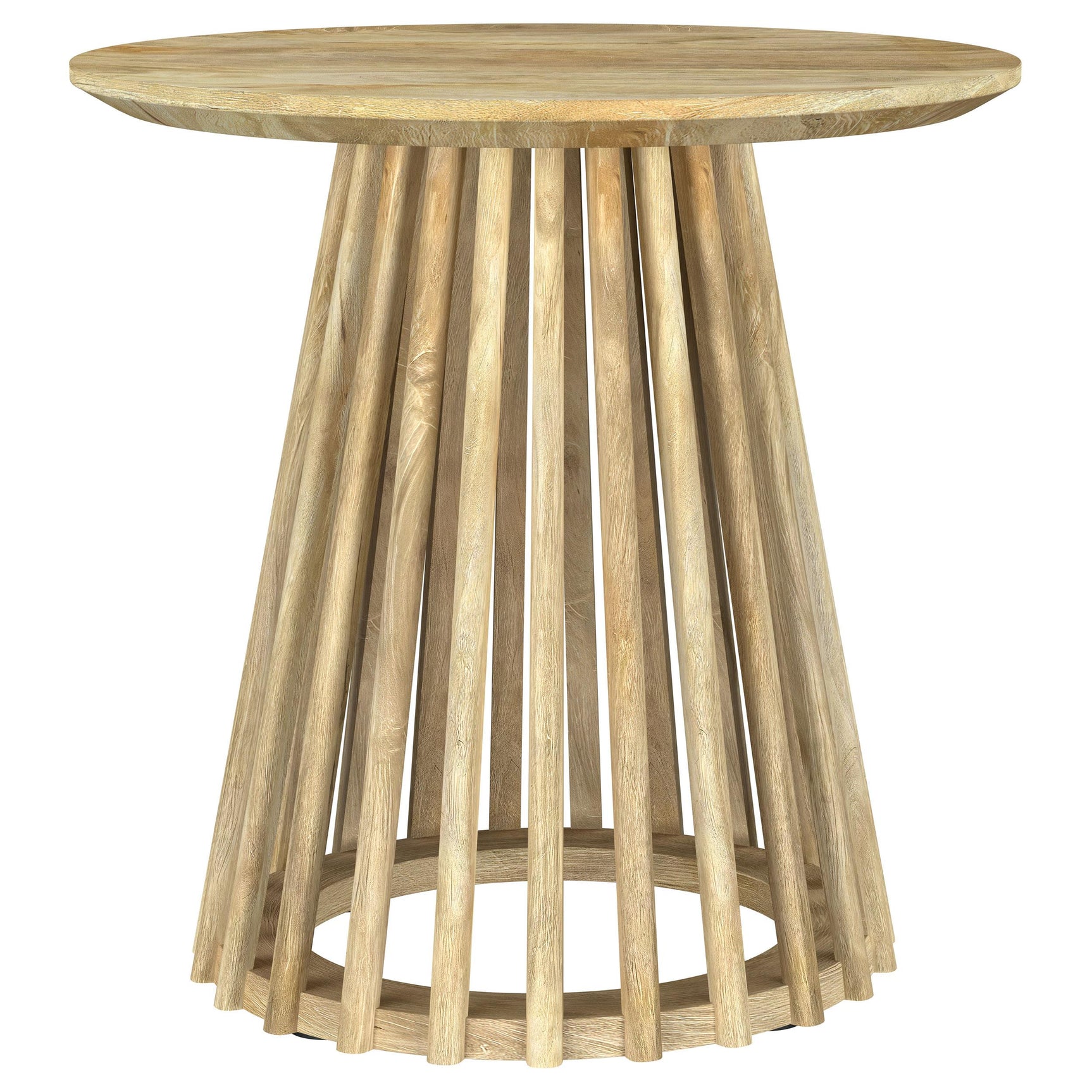 Touhy Natural Mango 3-piece Round Coffee and End Table Set - Ornate Home