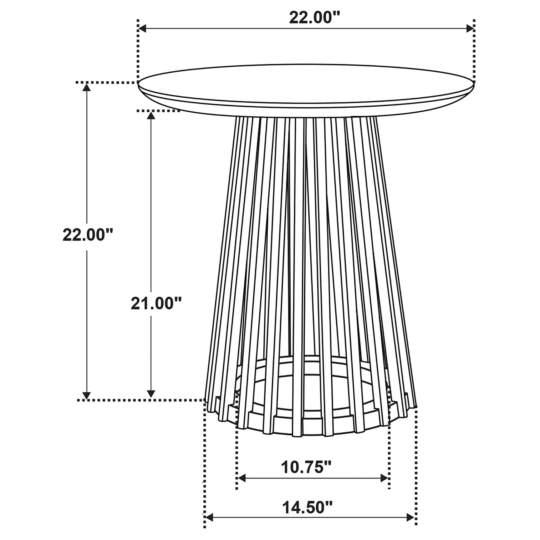 Touhy Natural Mango Round Solid Wood End Side Table - Ornate Home