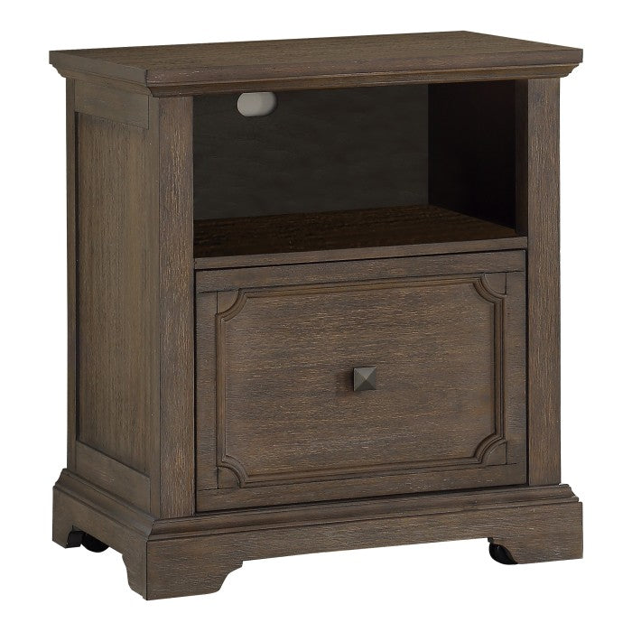 Toulon Dark Oak File Cabinet - Ornate Home
