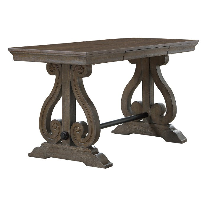 Toulon Dark Oak Writing Desk - Ornate Home