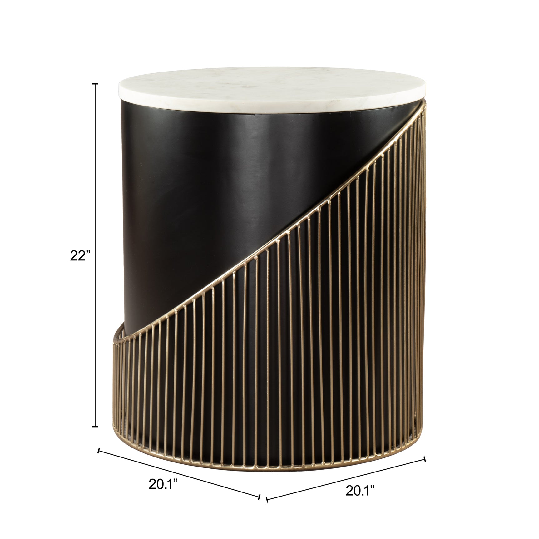 Tova Multicolor Side Table - Ornate Home