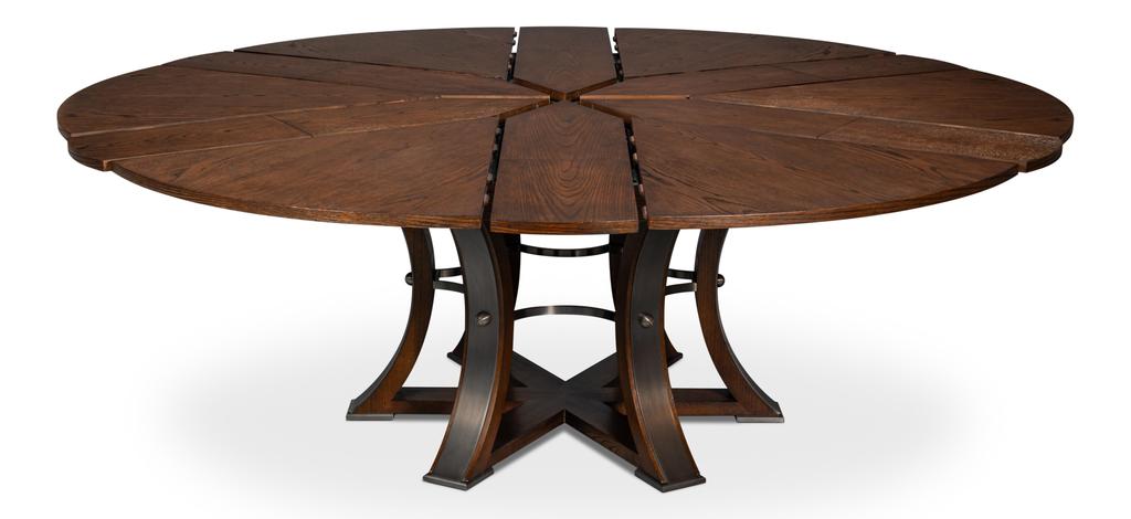 Tower Jupe Brown Dining Large Table - Ornate Home