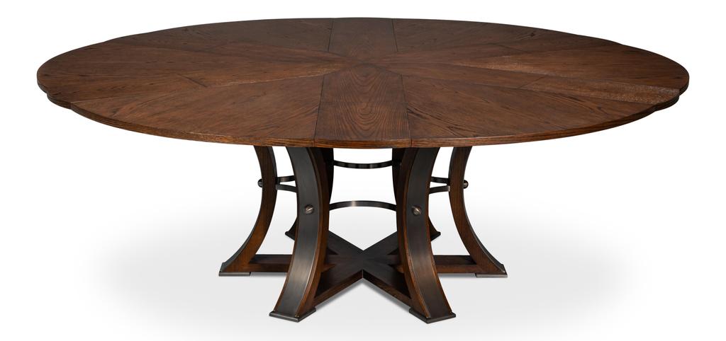 Tower Jupe Brown Dining Large Table - Ornate Home