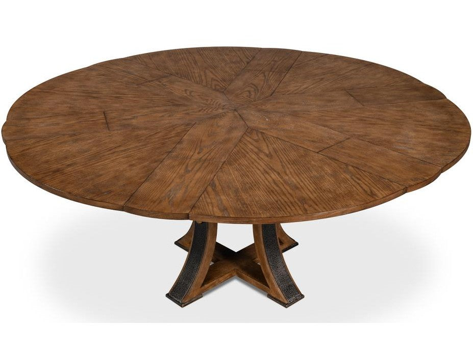 Tower Jupe Brown Dining Table - Ornate Home