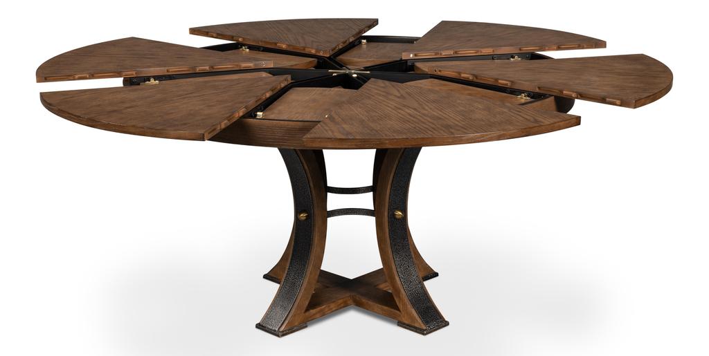 Tower Jupe Brown Dining Table - Ornate Home