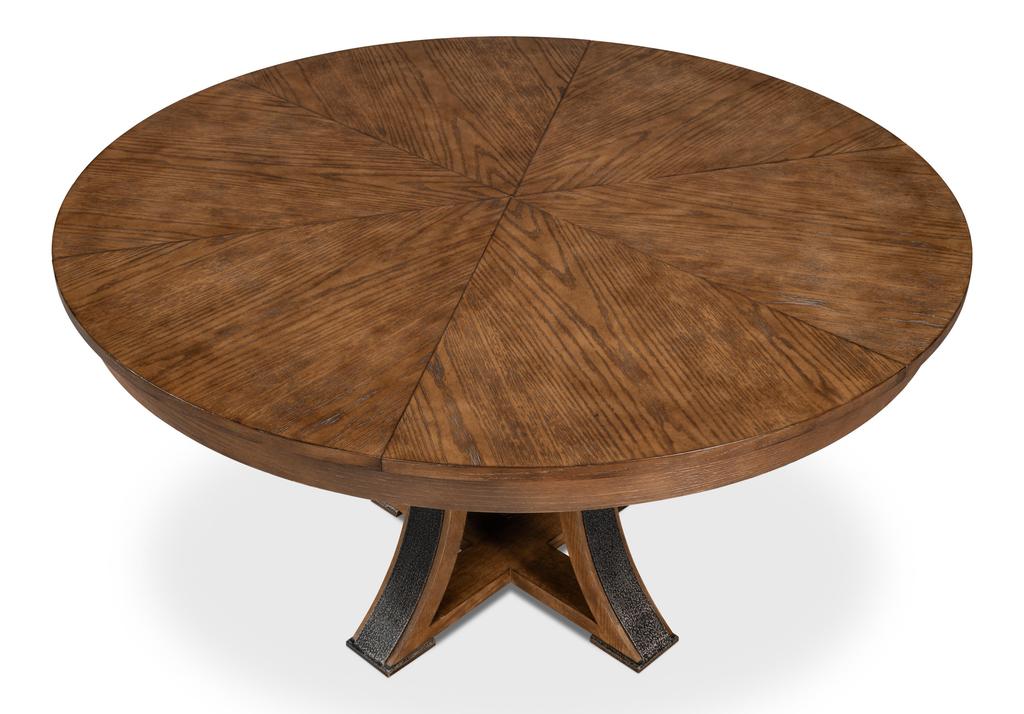 Tower Jupe Brown Dining Table - Ornate Home