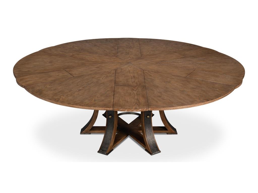 Tower Jupe Brown Dining Table - Ornate Home