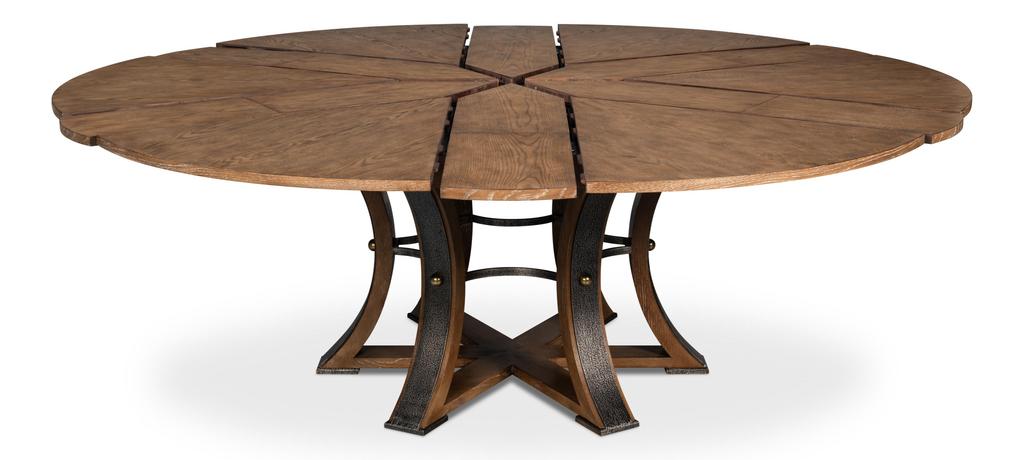 Tower Jupe Brown Dining Table - Ornate Home