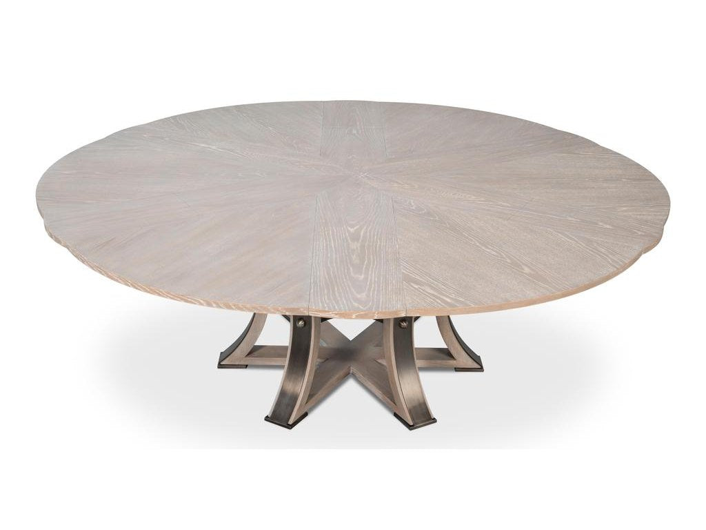 Tower Jupe Grey Dining Table - Ornate Home
