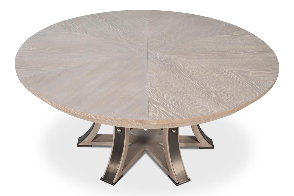 Tower Jupe Grey Dining Table - Ornate Home