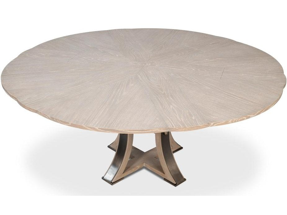 Tower Jupe Grey Medium Dining Table - Ornate Home
