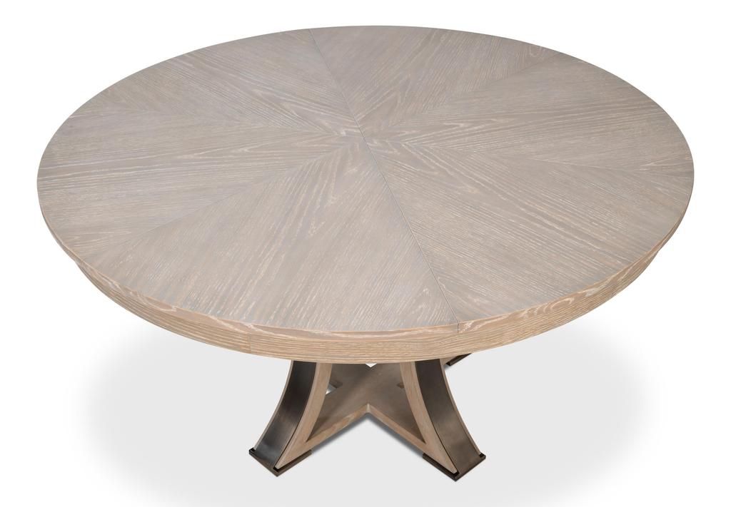 Tower Jupe Grey Medium Dining Table - Ornate Home