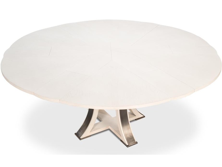 Tower Jupe White Dining Table - Ornate Home