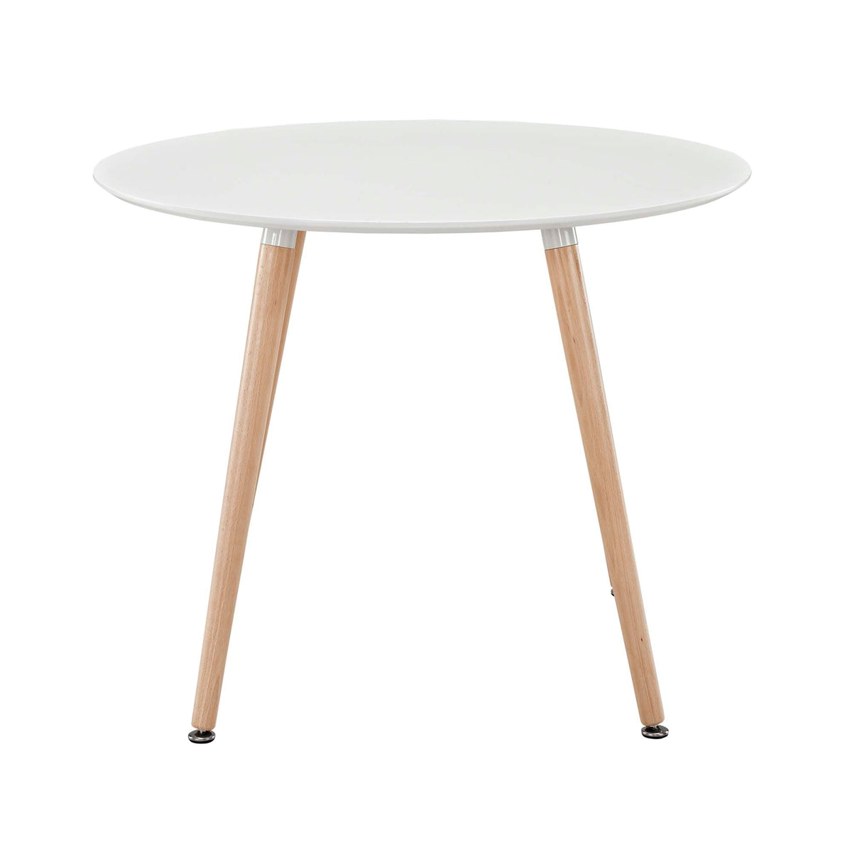 Track White Round Dining Table - Ornate Home