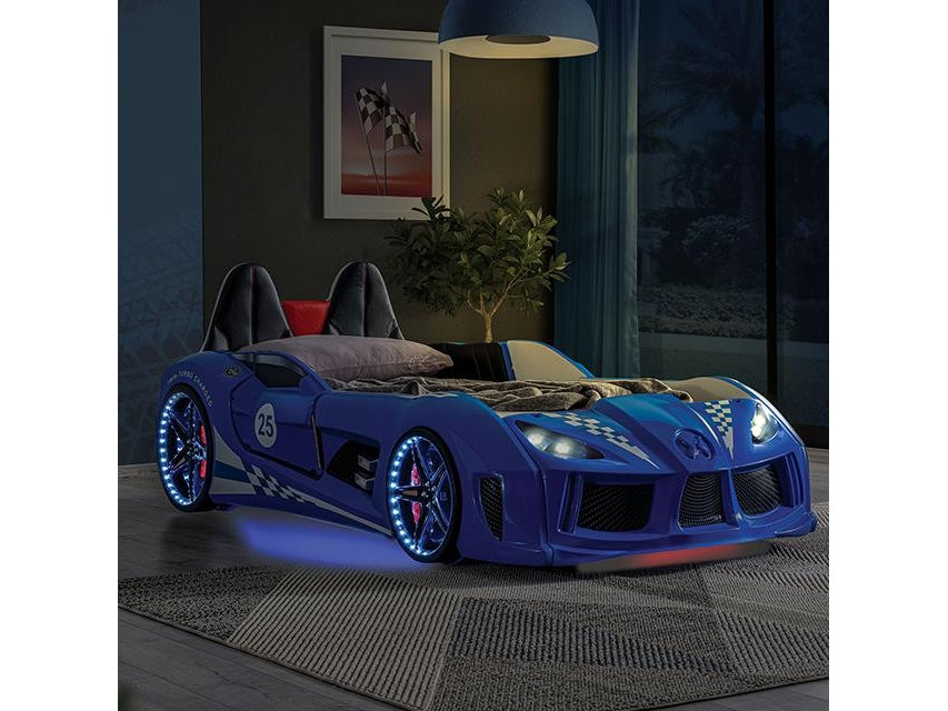 Trackster Blue Car Bed / Twin - Ornate Home