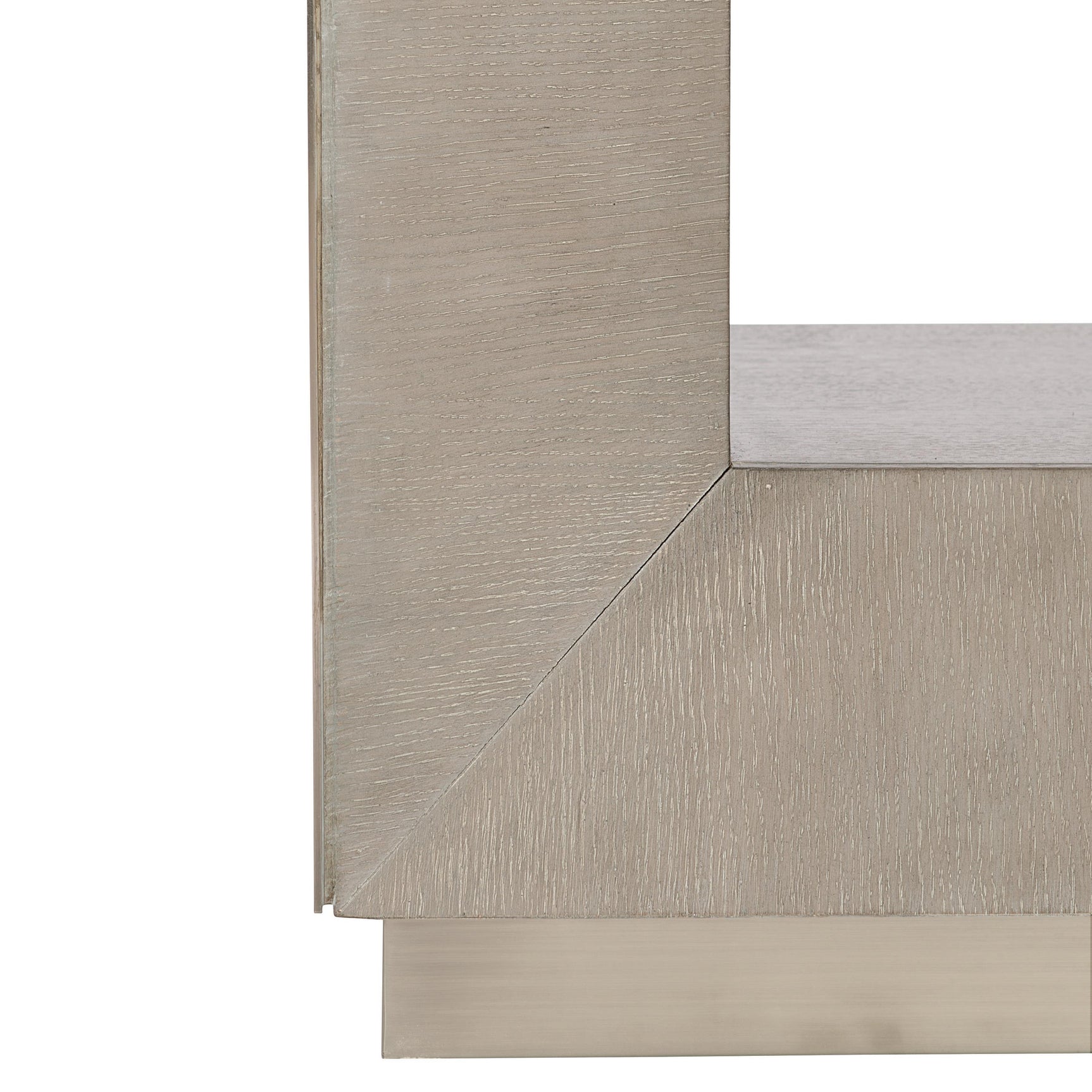 Trane Cerused Greige Nightstand - Ornate Home