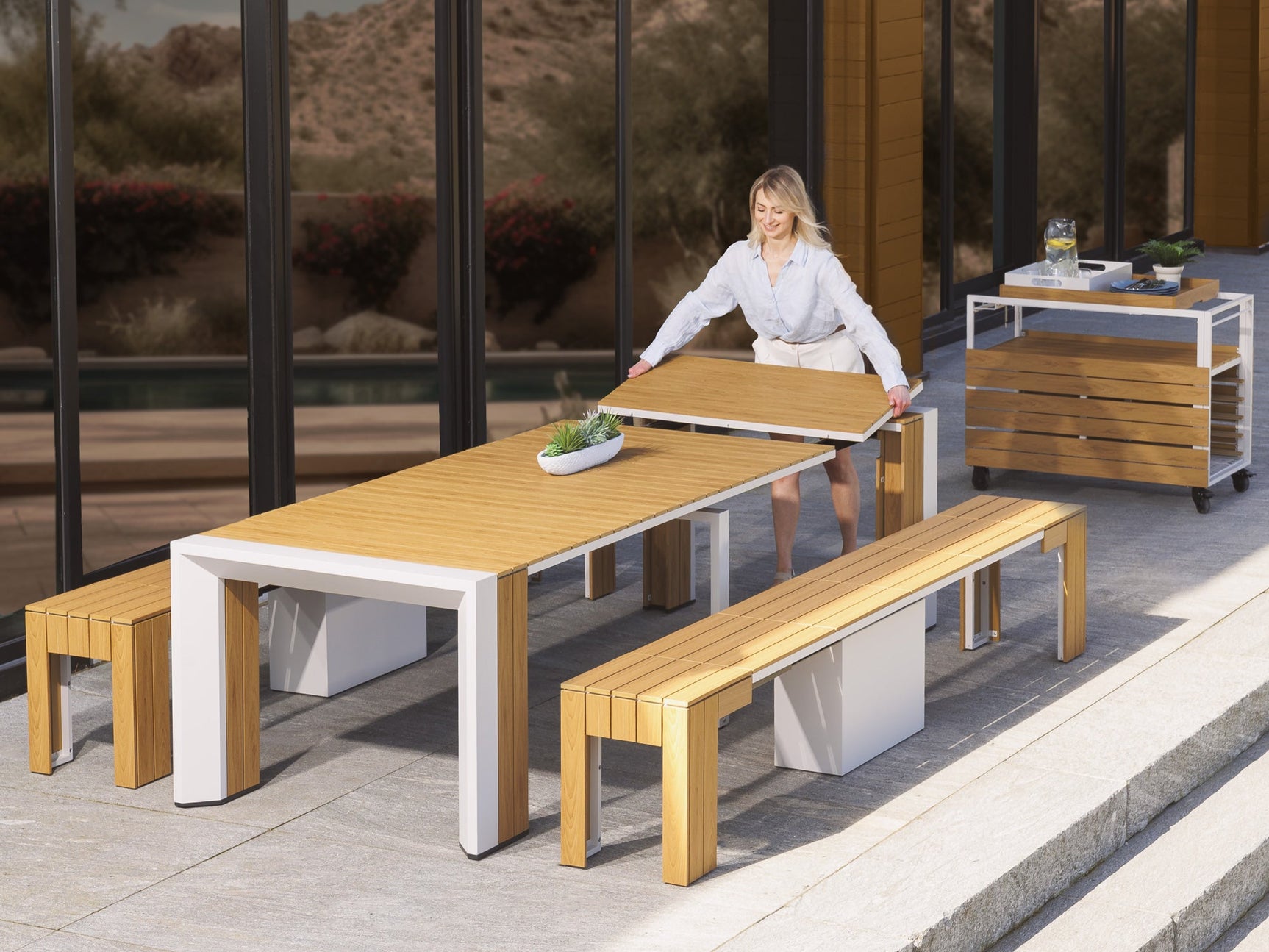 Transformer Outdoor Dining Set - The Gathering - Ornate Home