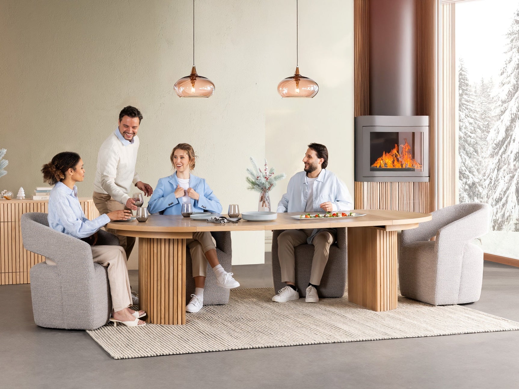 Transformer Round Table - Ornate Home