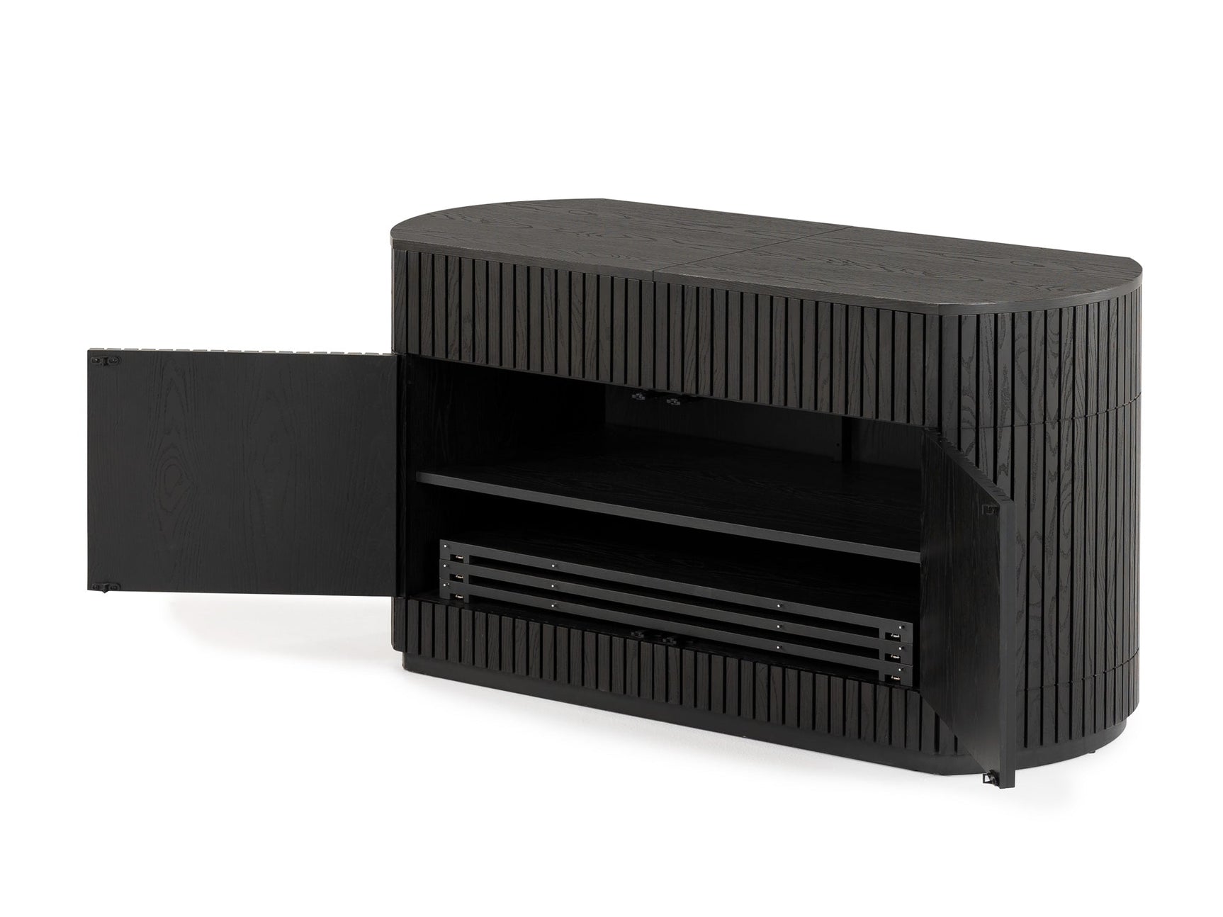 Transformer Round Sideboard - Panel Storage