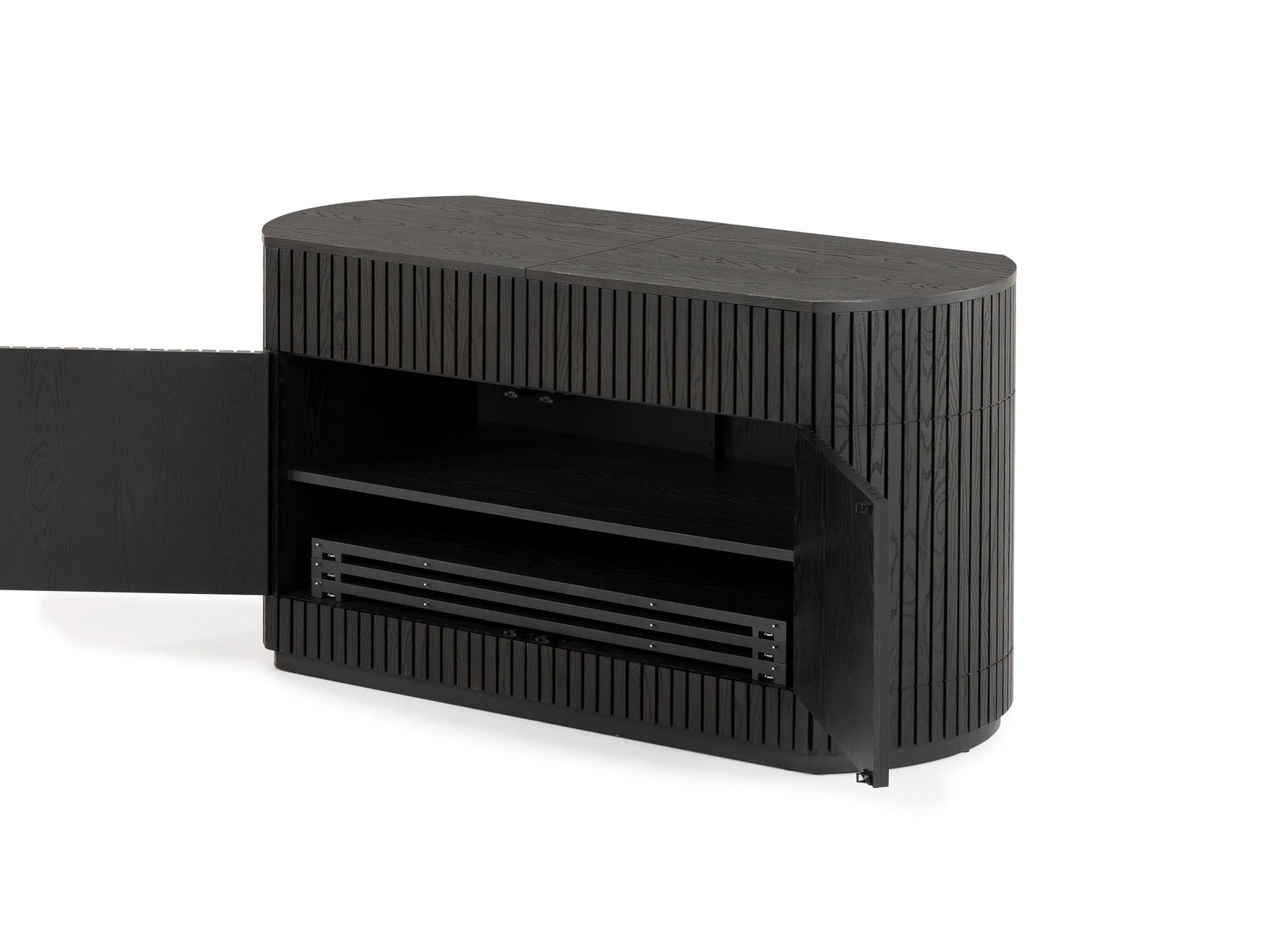 Transformer Round Sideboard - Panel Storage