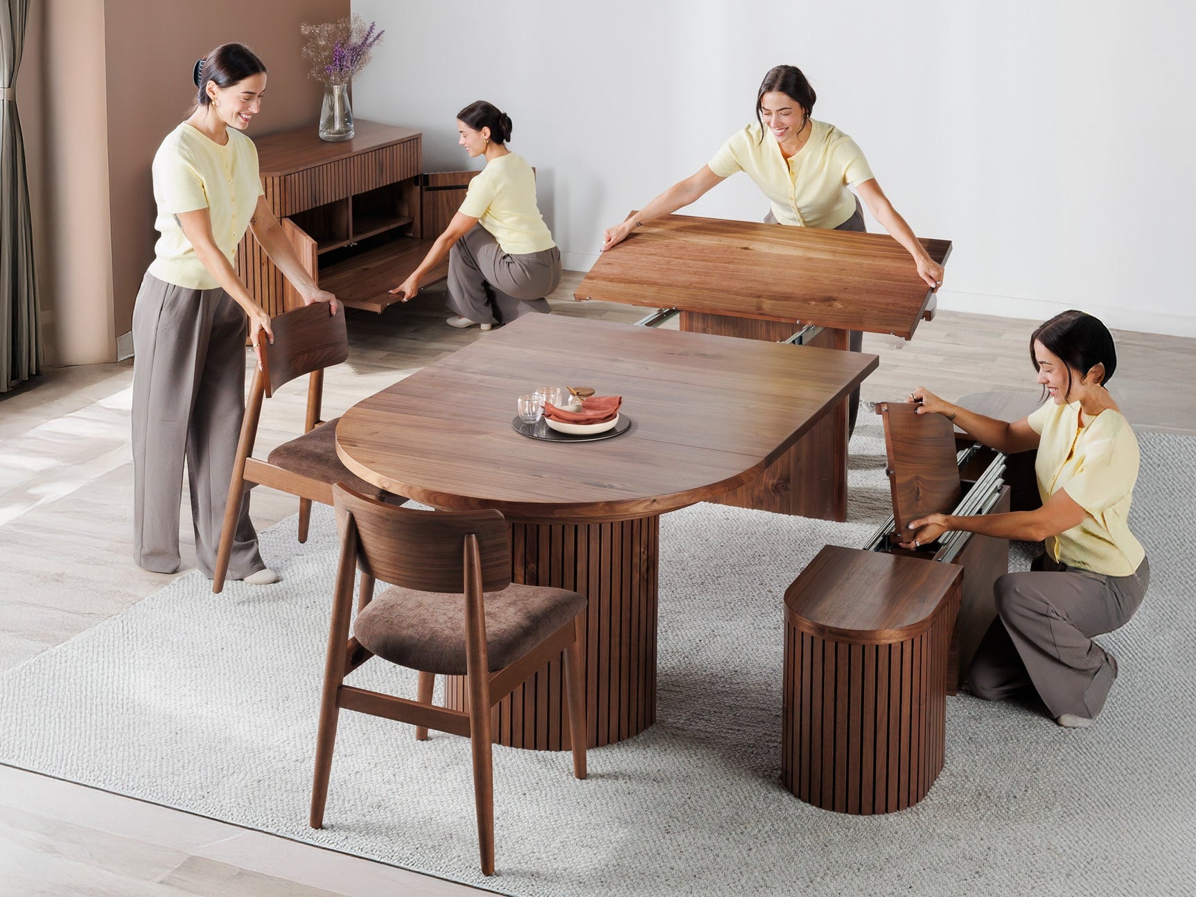Transformer Round Dining Set - The Host