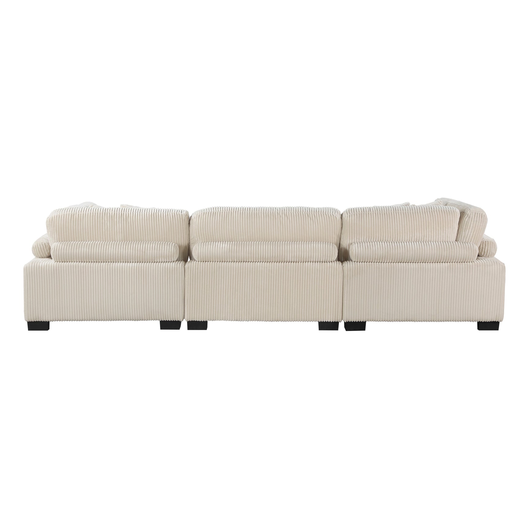 Traverse Beige 4-Piece Modular Sectional with Ottoman - Ornate Home