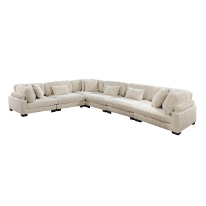 Traverse Beige 6-Piece Modular Sectional - Ornate Home
