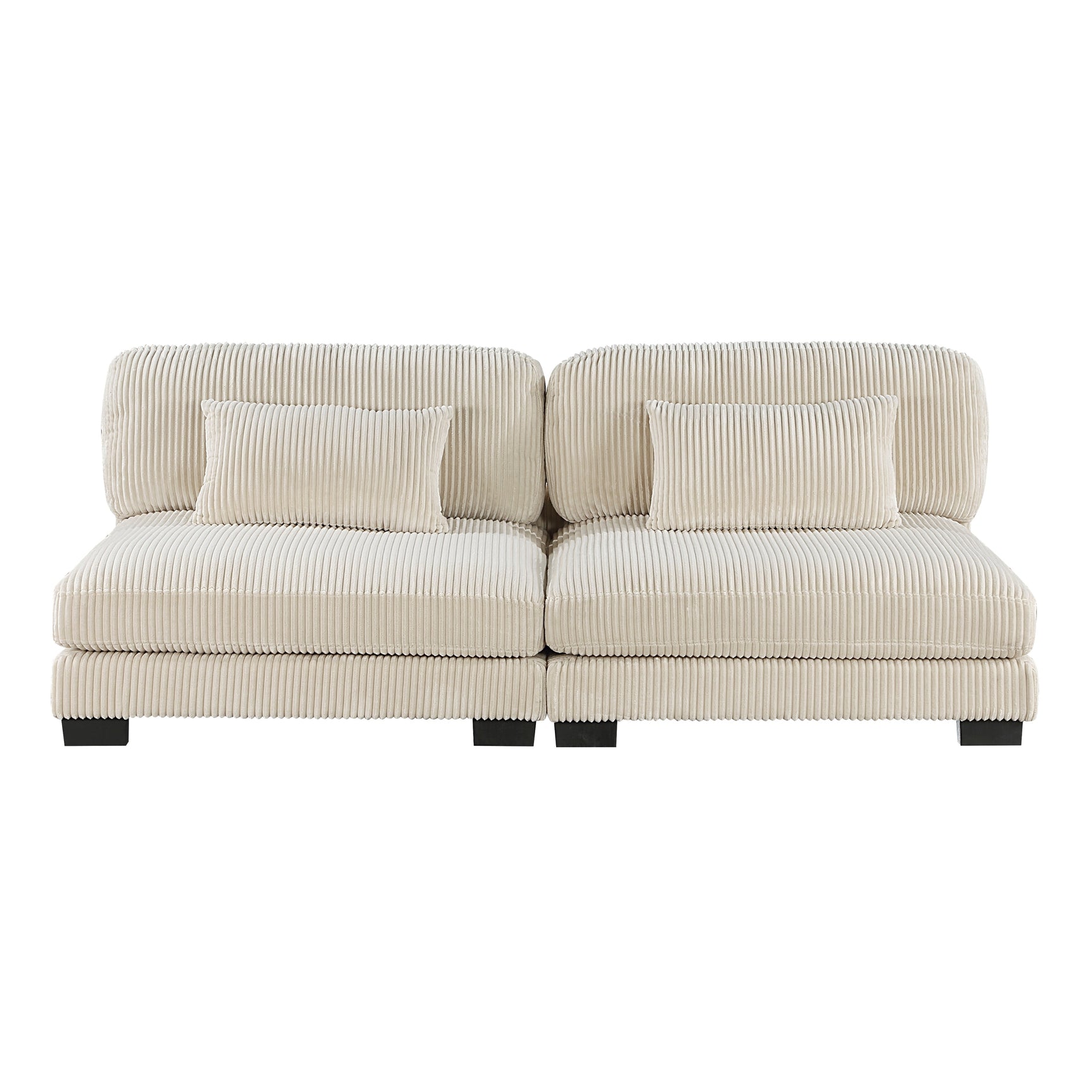 Traverse Beige 6-Piece Modular Sectional with Ottoman - Ornate Home