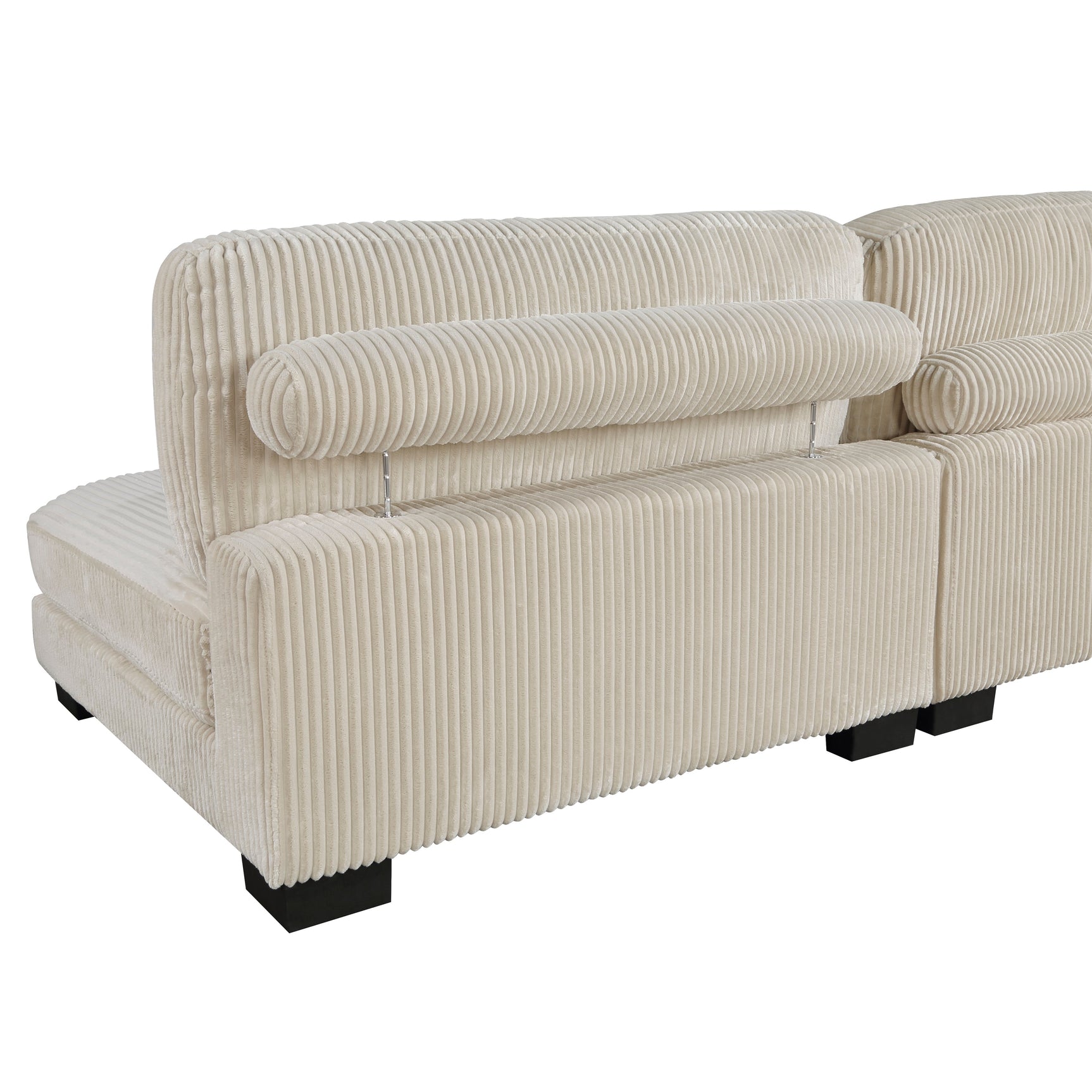 Traverse Beige 6-Piece Modular Sectional with Ottoman - Ornate Home