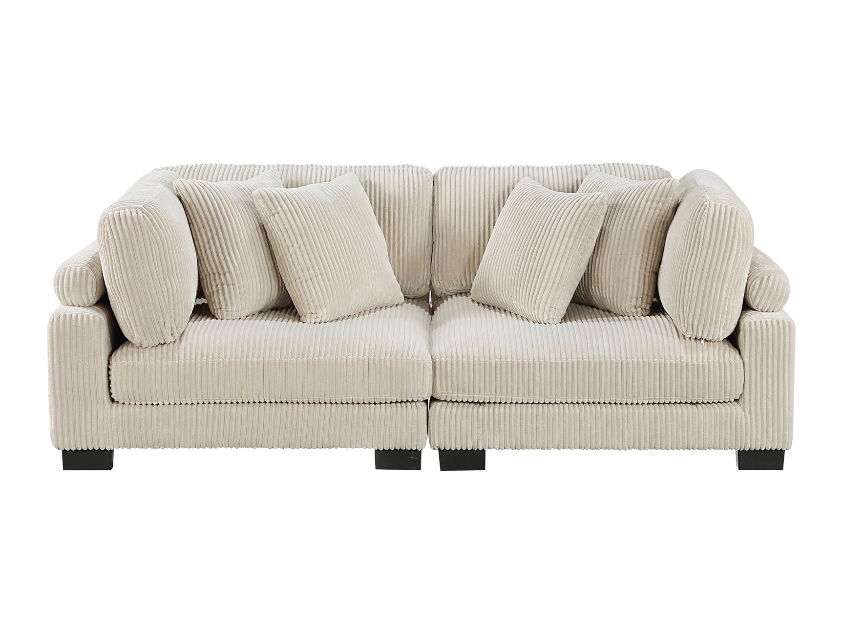 Traverse Beige Loveseat - Ornate Home