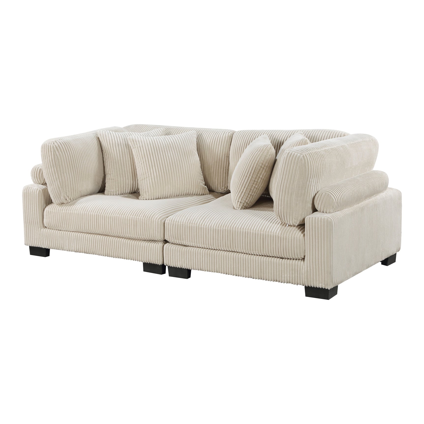 Traverse Beige Loveseat - Ornate Home