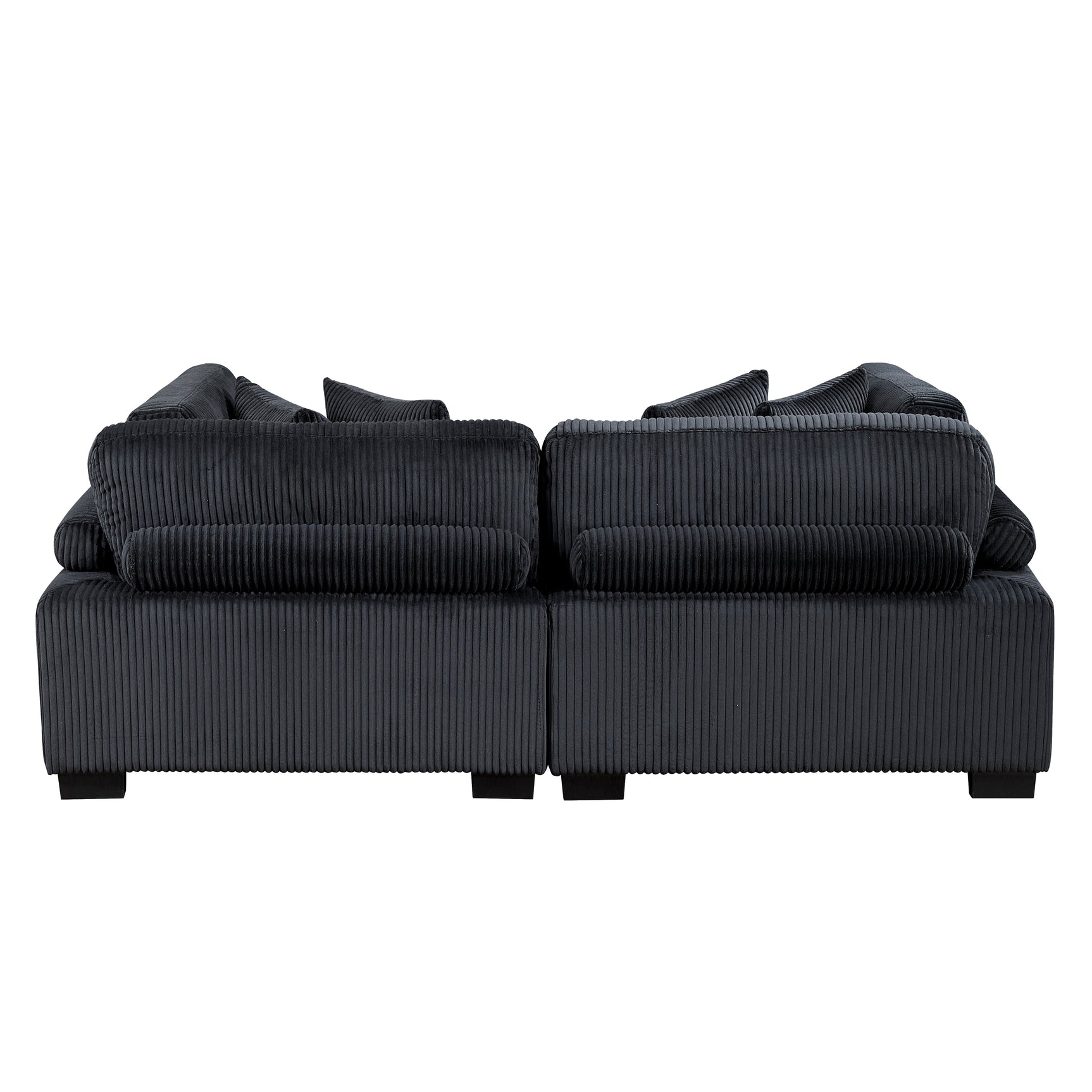 Traverse Black Loveseat - Ornate Home