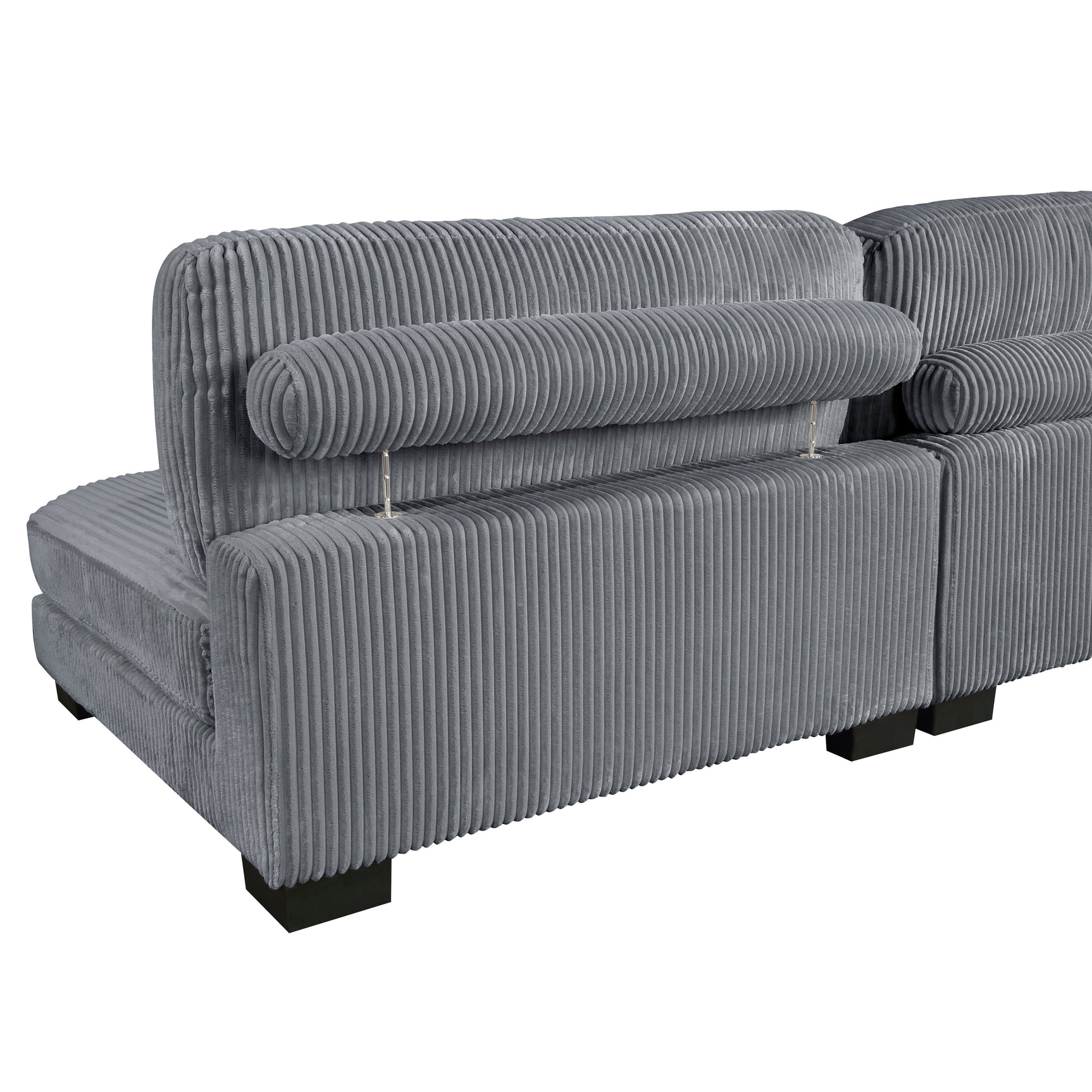 Traverse Gray 5-Piece Modular Sectional - Ornate Home