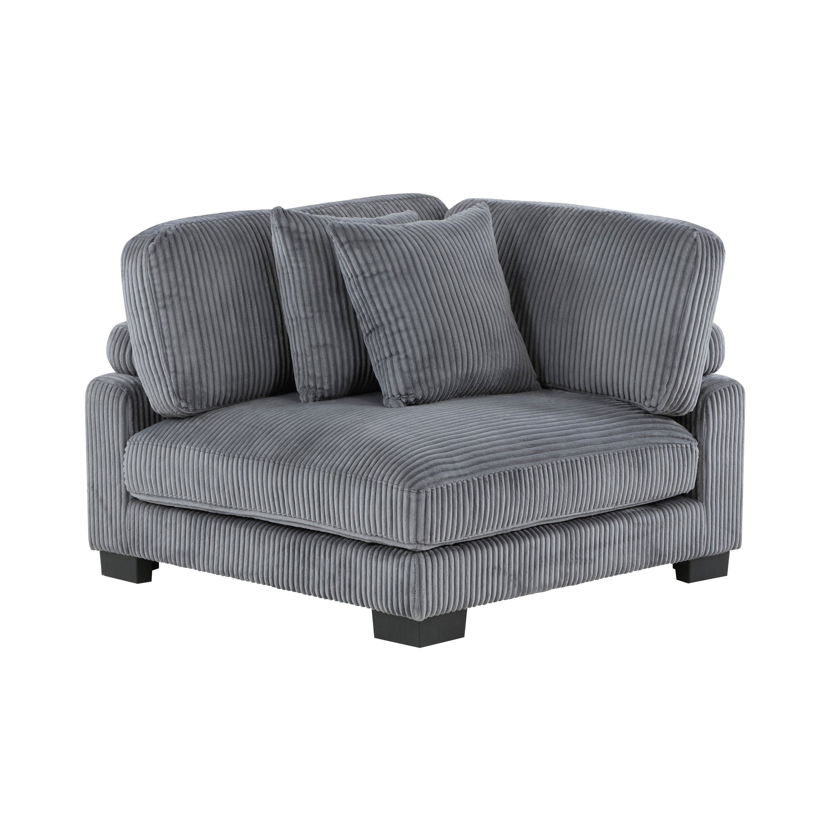 Traverse Gray 5-Piece Modular Sectional with Ottoman - Ornate Home