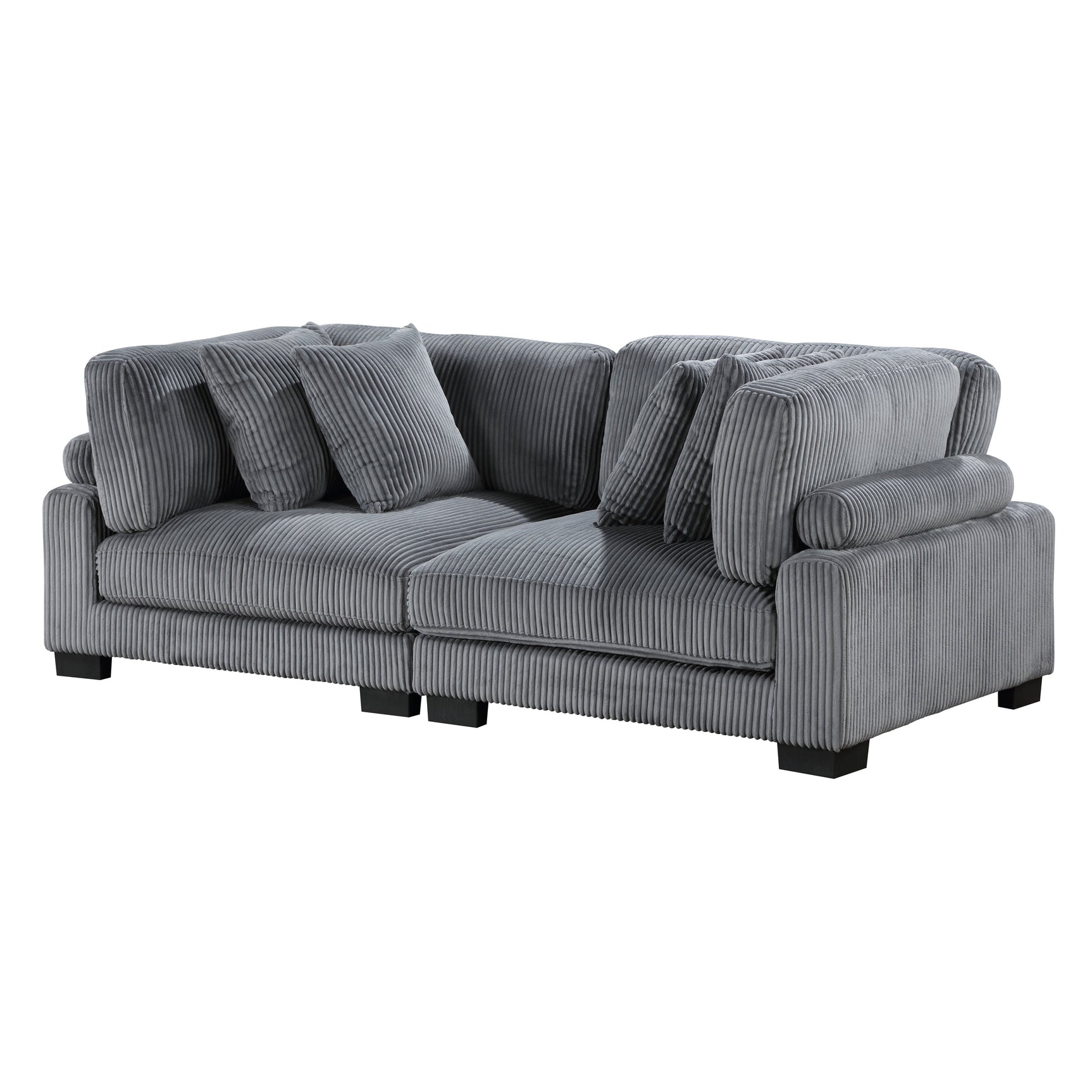 Traverse Gray Loveseat - Ornate Home