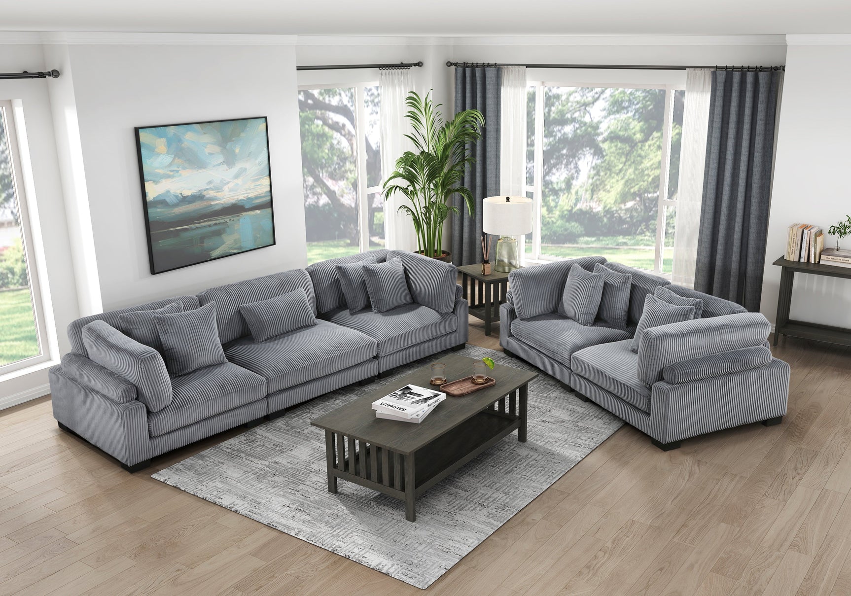 Traverse Gray Loveseat - Ornate Home