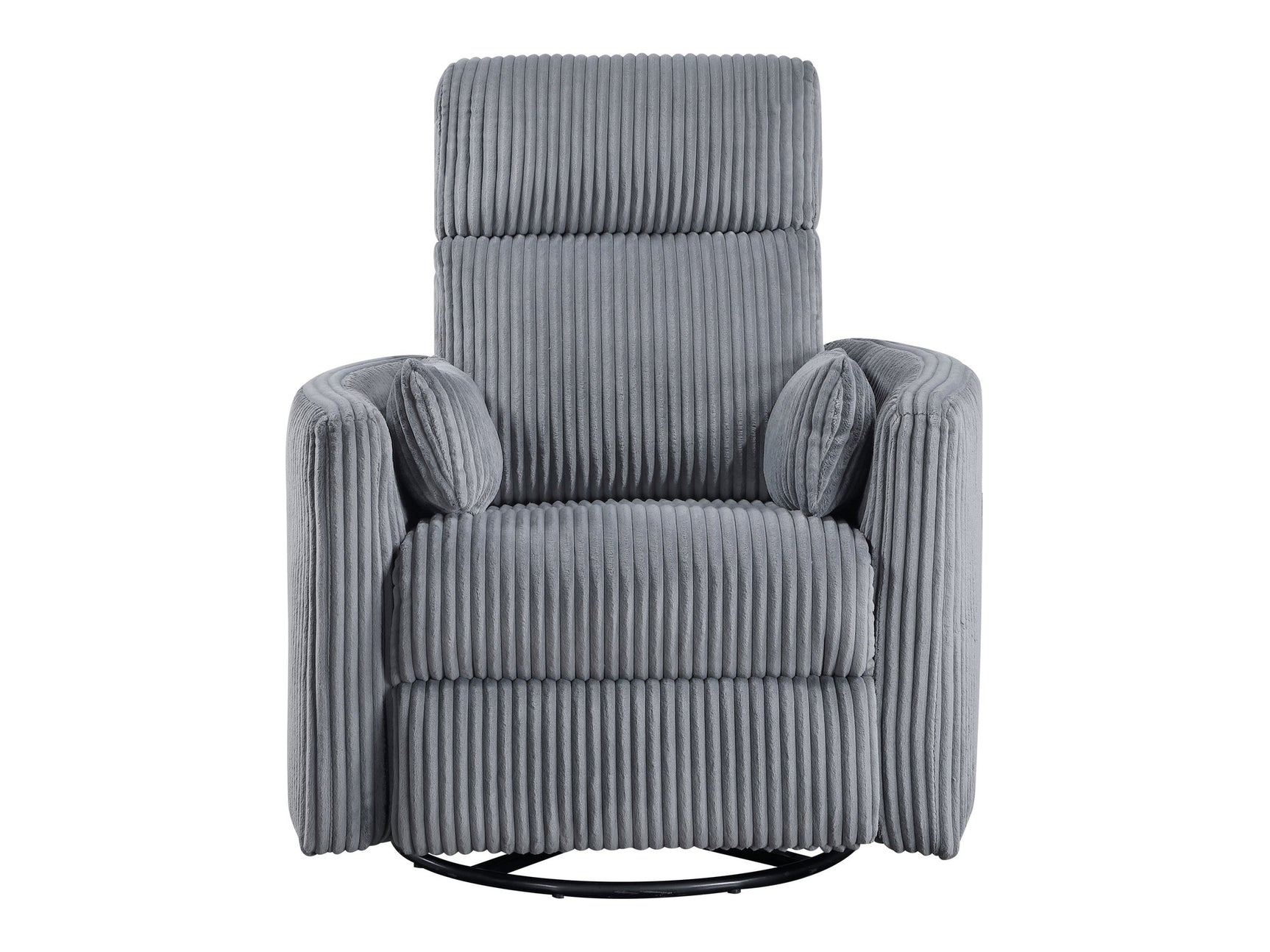 Traverse Gray Swivel Glider Reclining Chair - Ornate Home