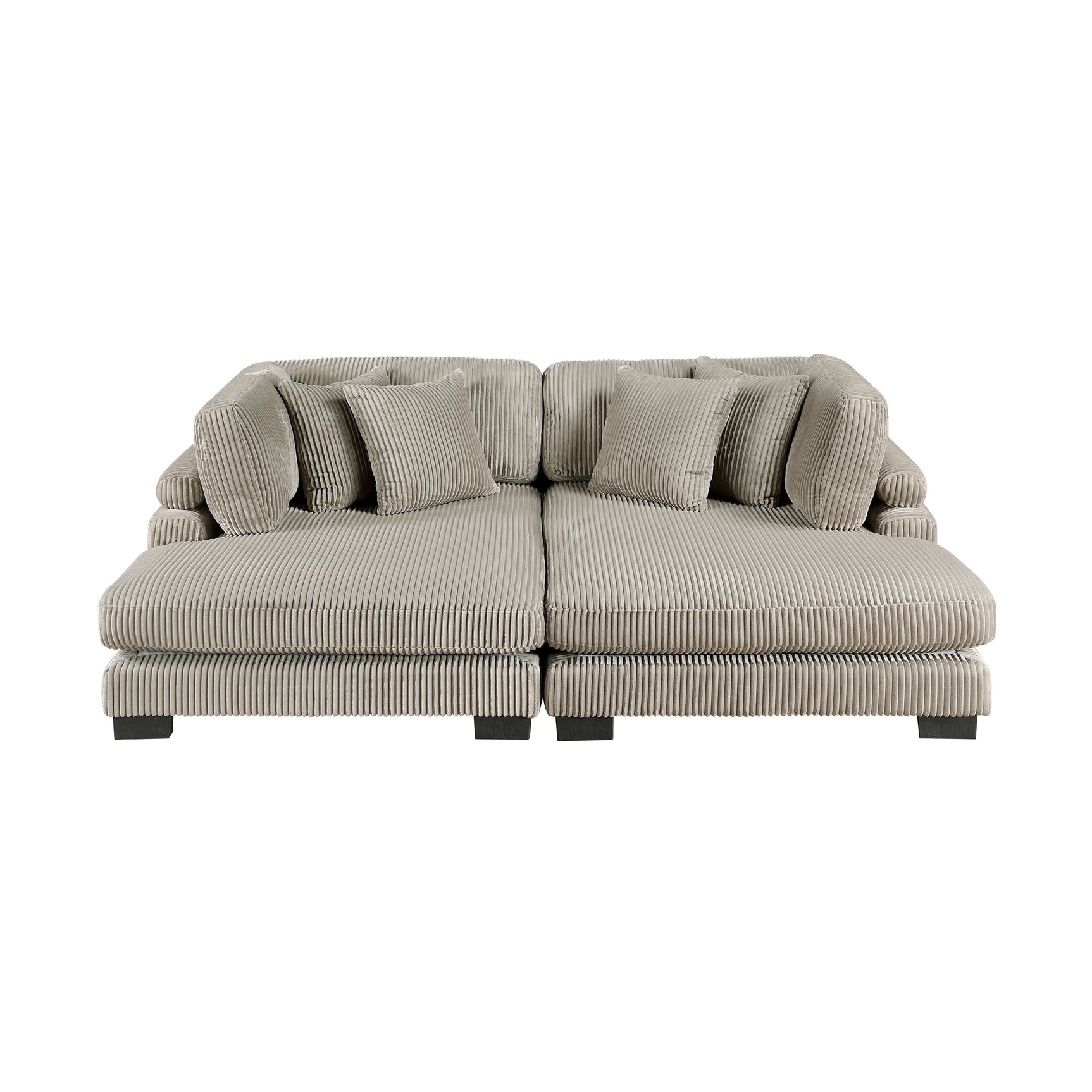 Traverse Taupe 2-Piece Chaise Lounge - Ornate Home