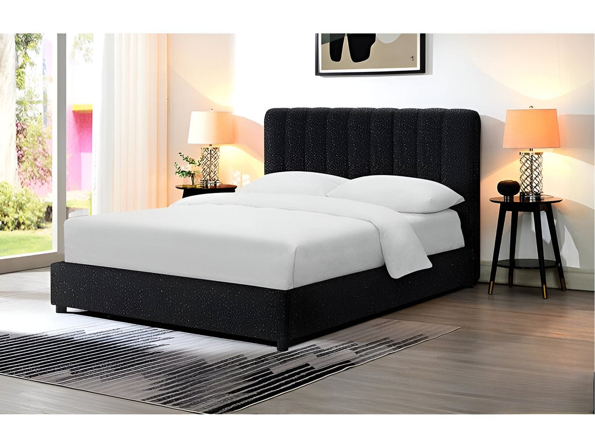 Traverso Black Queen Bed - Ornate Home