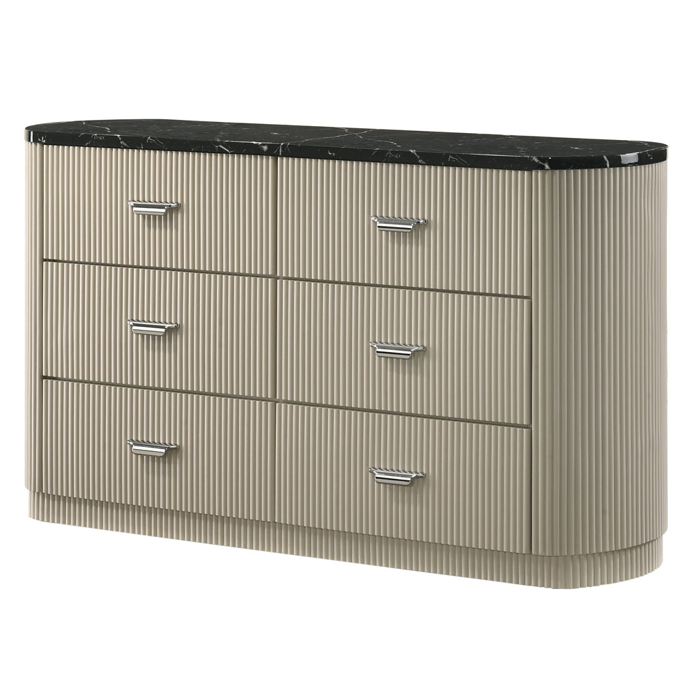 Travonte Gray/Beige Dresser - Ornate Home