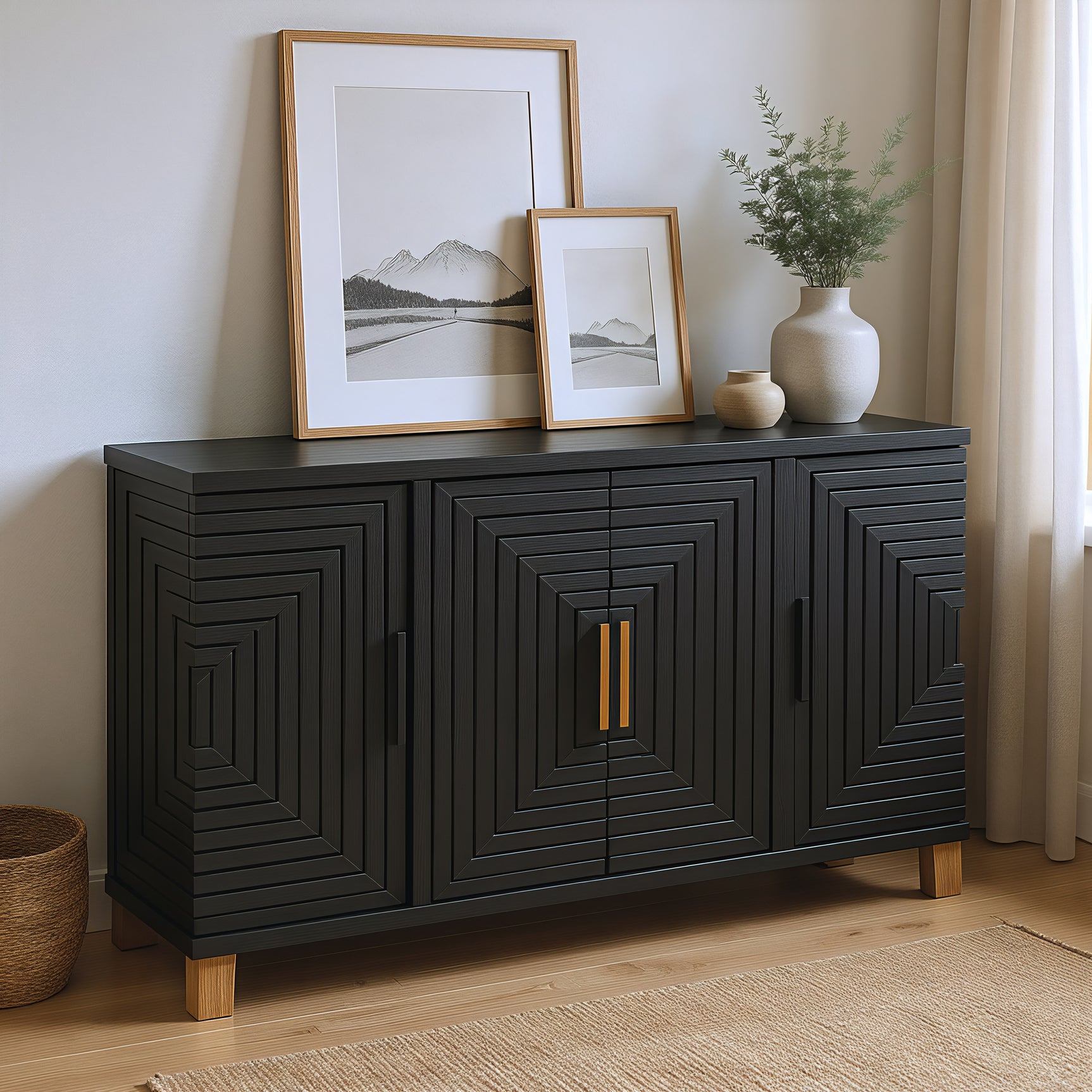 Trazo Black Cabinet