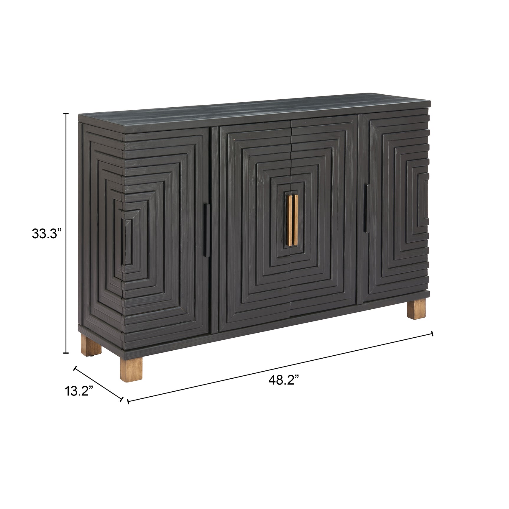 Trazo Black Cabinet