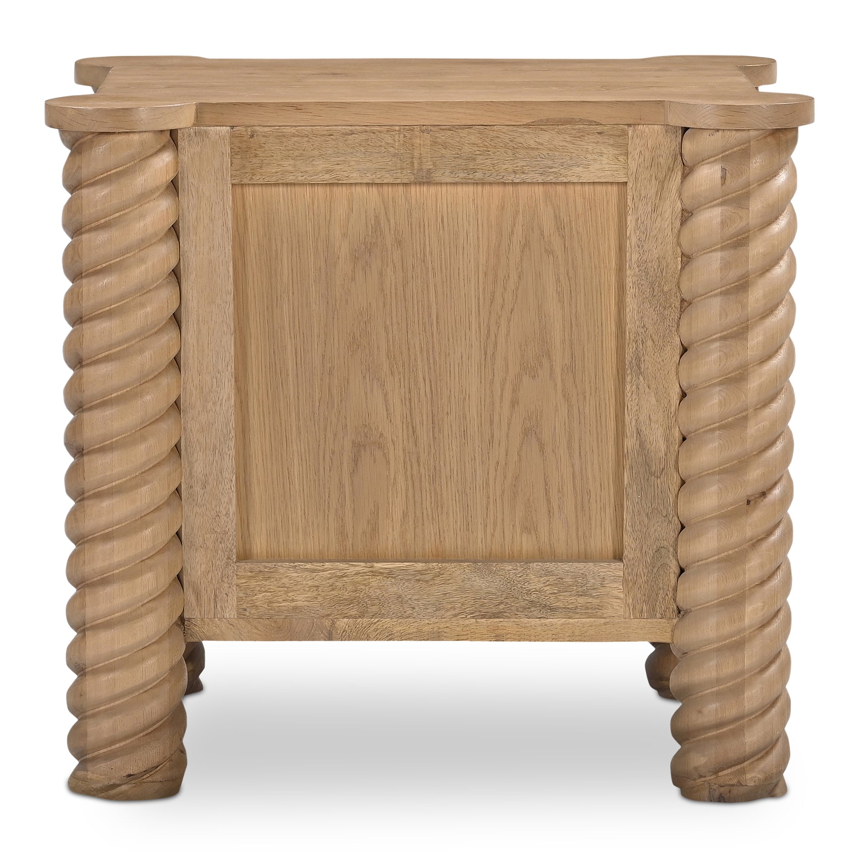 Treccia Oak 2 Drawer Nightstand - Ornate Home
