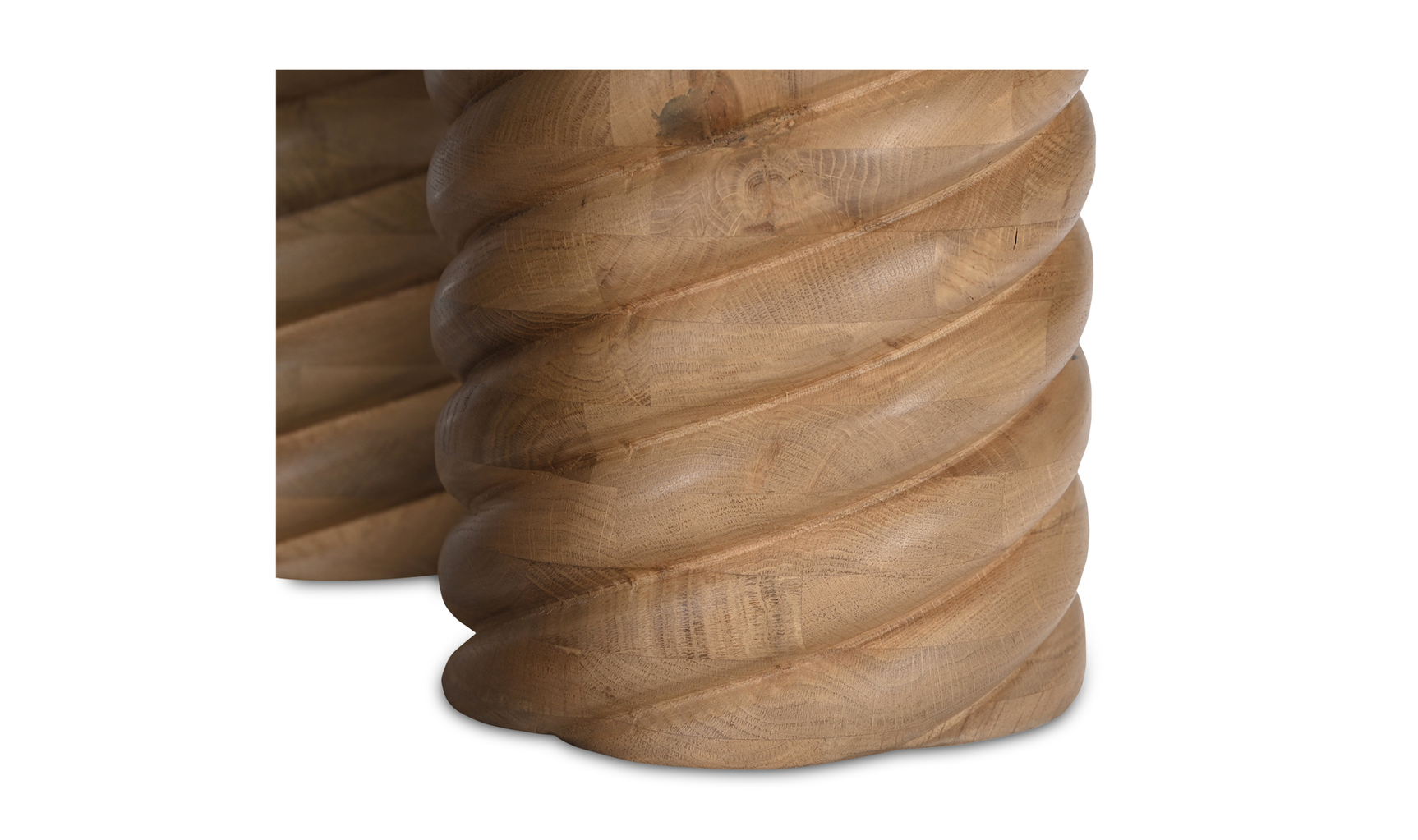 Treccia Oak Round Coffee Table Oak - Ornate Home