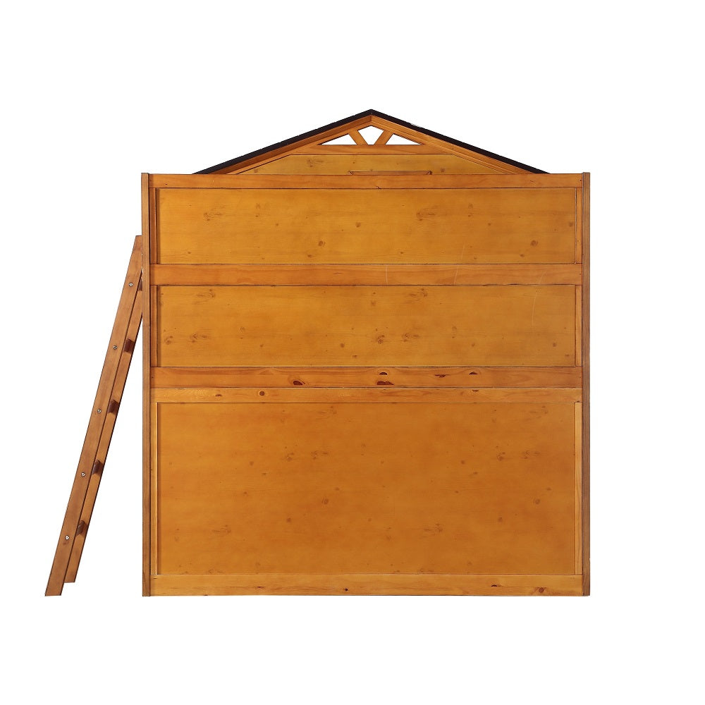 Tree House Rustic Oak Loft Bed (Twin Size) - Ornate Home