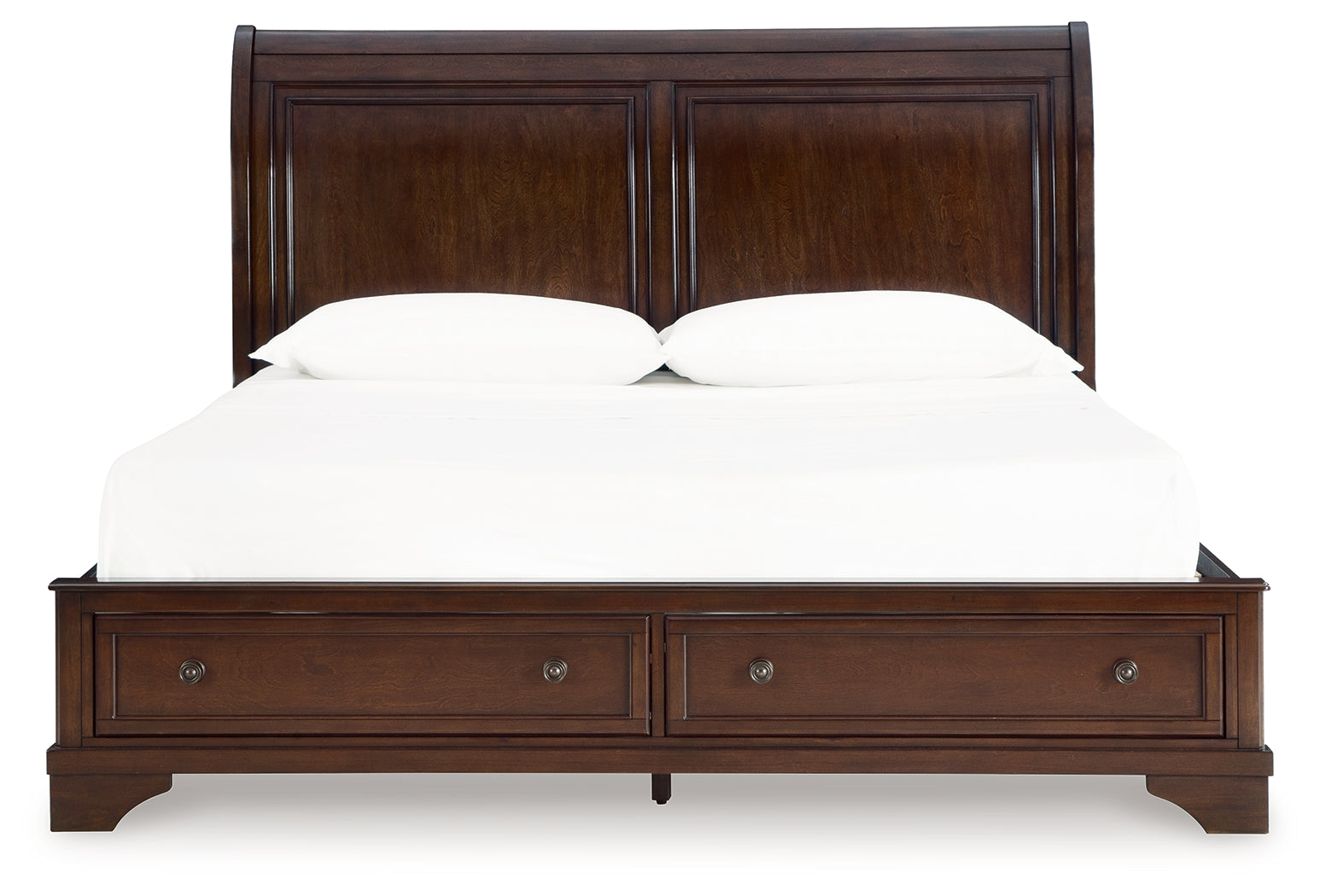 Trellington Brown King Sleigh Storage Bed (Online Special Price) - Ornate Home