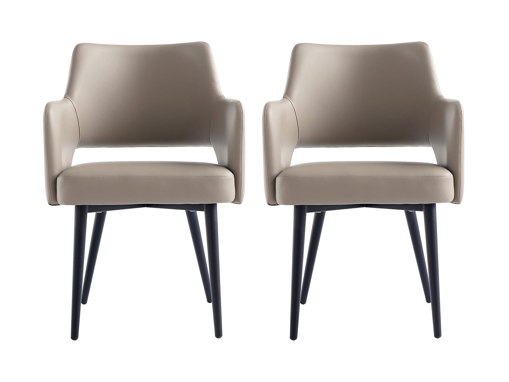 Tremont Dining Arm Chair in Taupe (set of 2) - Ornate Home