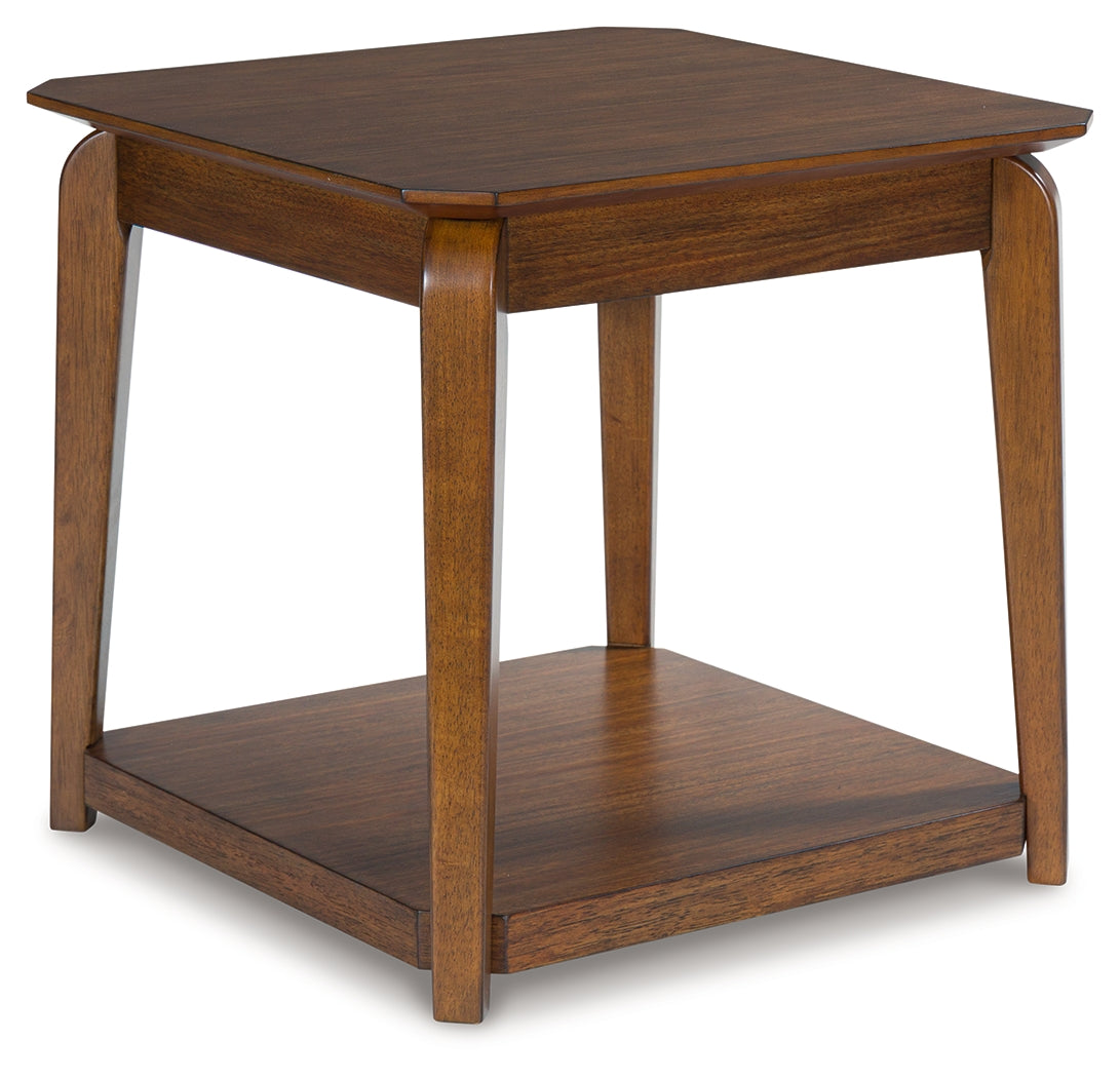 Trenmour Medium Brown Square End Table (Online Special Price) - Ornate Home